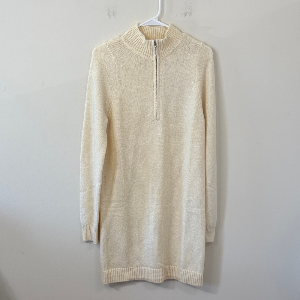 NWOT Lovers & Friends Anthea Sweater Dress Ivory Size Large - Picture 2 of 10